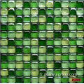 forme de pain vert en forme de mosaïque de cristal